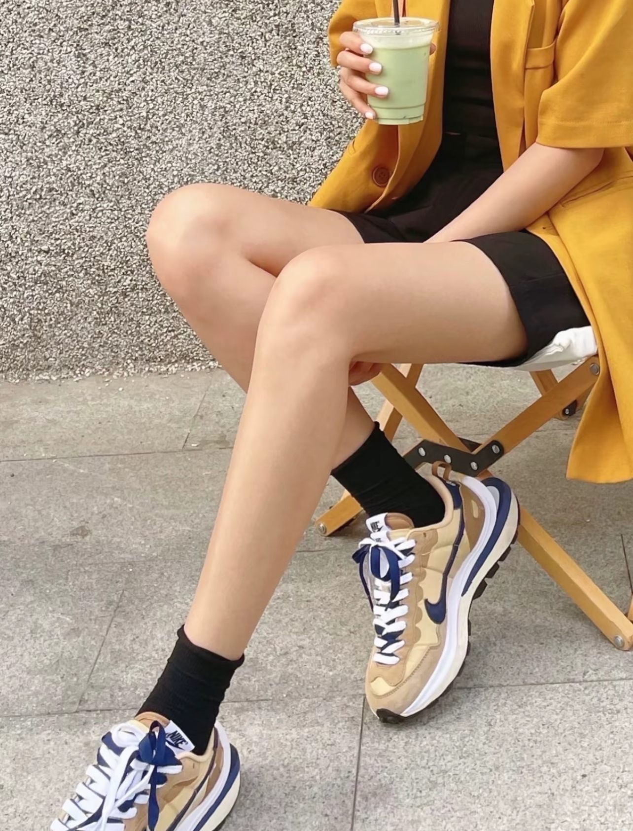나이키 x 사카이 베이퍼와플 세서미 앤 블루 보이드 DD1875-200 photo review