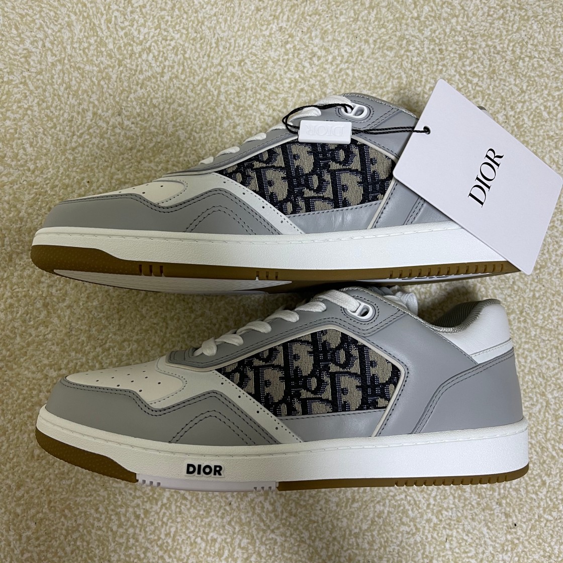 디올 B27 로우탑 스니커즈 그레이 3SN272ZIR_H165 photo review