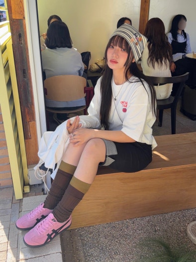 오니츠카 타이거 토쿠텐 운동화 스니커즈 핑크 1183A907-701 photo review