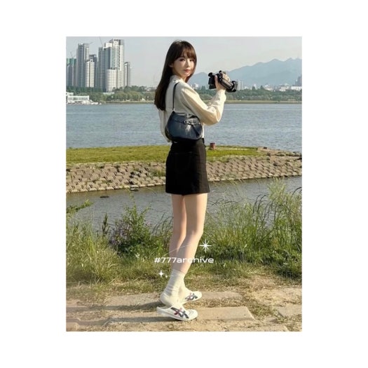 오니츠카 타이거 멕시코 66 사봇 뮬 슬립온 남녀공용 크림 블루 1183C123-100 photo review