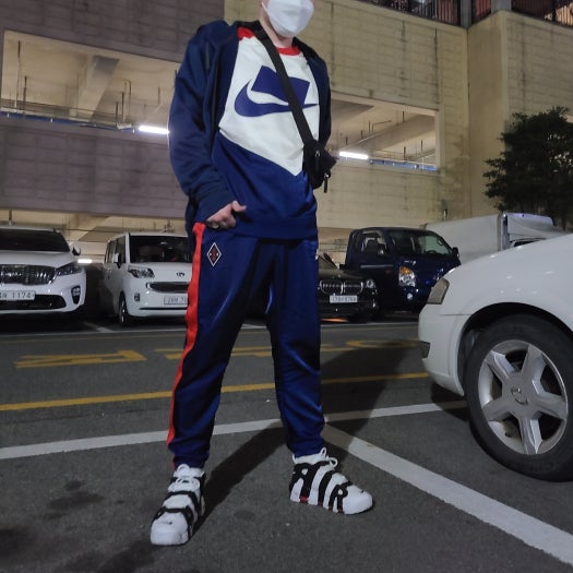 나이키 에어 모어 업템포 96 스카티 피펜 화이트 블랙 남성용 운동화 414962-105 photo review