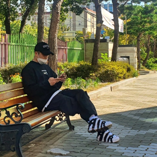 나이키 에어 모어 업템포 96 스카티 피펜 화이트 블랙 남성용 운동화 414962-105 photo review