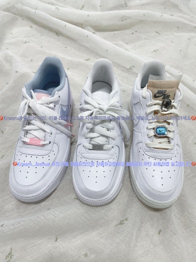 나이키 에어 포스 1 LV8 더블 스우시 (GS) CW1574-100 photo review