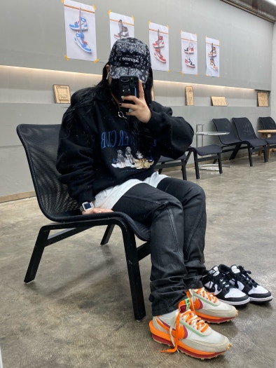 나이키 x 사카이 x 클랏 LD와플 오렌지 블레이즈 DH1347-100 photo review