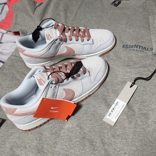 나이키 덩크 로우 레트로 프리미엄 파슬 로즈 DH7577-001 photo review
