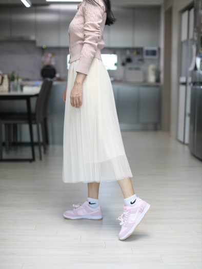 나이키 덩크 로우 SE 라이트 소프트 핑크 DZ5318-640 photo review
