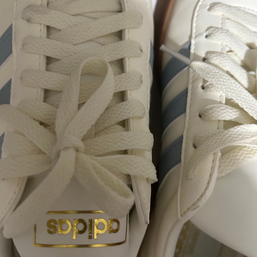 아디다스 네오 VL 코트 클래식 운동화 크림 블루 JH5063 photo review