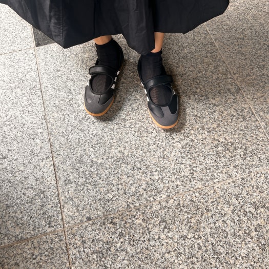 아디다스 삼바 메리제인 블랙 JQ6445 photo review