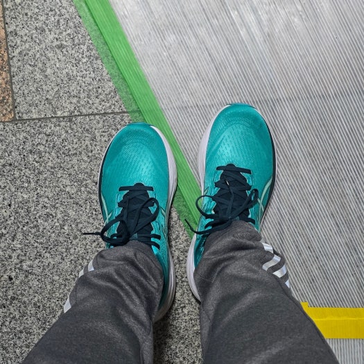 아식스 젤 님버스 27 웨이브 틸 색슨 그린 photo review