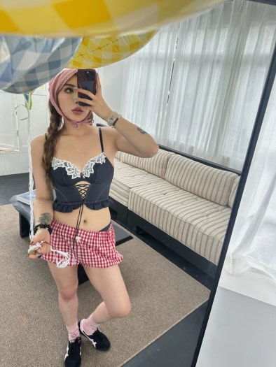 오니츠카 타이거 토쿠텐 블랙 핑크 1183C254-001 photo review