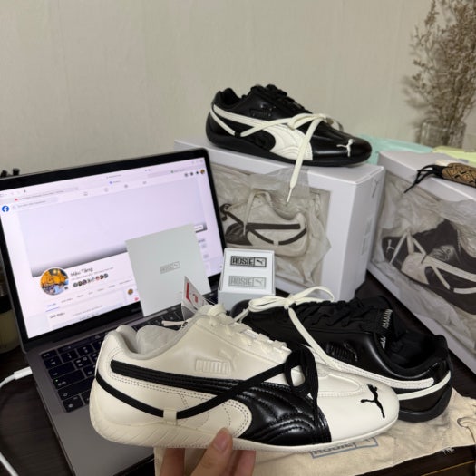 푸마 x 로제 스피드캣 Prm 블랙 웜 화이트 photo review
