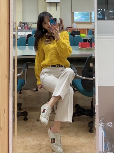 구찌 에이스 꿀벌 자수 스니커즈 429446-A38G0-9064 photo review