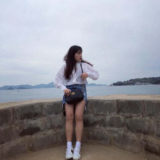 구찌 Ace 스케이트보드화 로우탑 여성 435638 A38M0 9074 photo review