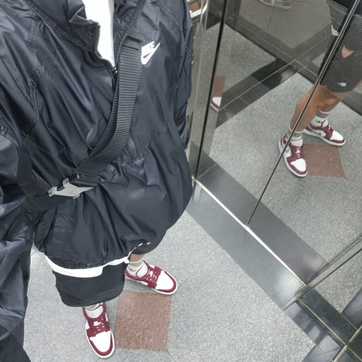 에어 조던 1 로우 체리우드 레드 553558-615 photo review