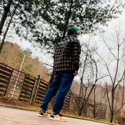 에어 조던 1 로우 옐로우 블랙 553558-701 photo review