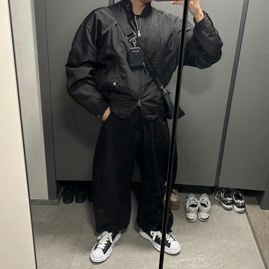 메종 미하라 야스히로 블레이키 OG 솔 캔버스 로우탑 스니커즈 블랙 화이트 A08FW735-BLACK photo review