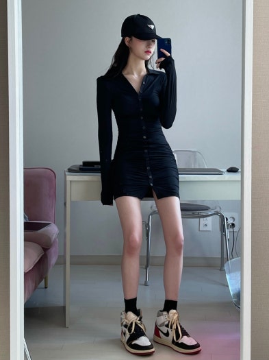 에어 조던 1 레트로 하이 유니언 로스앤젤레스 블랙 토 (BV1300-106) photo review