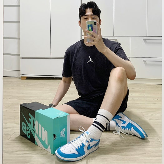 에어 조던 1 로우 SB UNC 유니버시티 블루 CJ7891-401 photo review
