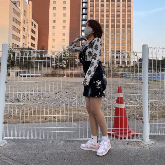 에어 조던 1 로우 페인트 드립 GS CW7104-601 photo review