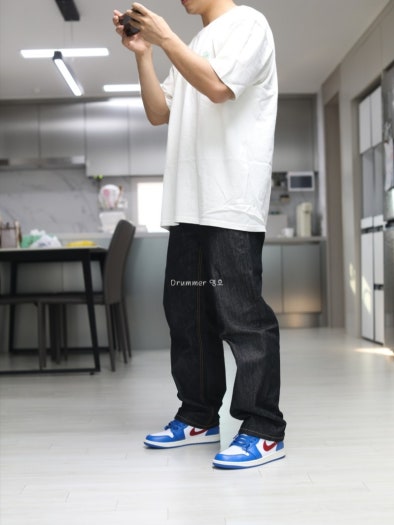 에어 조던 1 로우 우먼스 스포츠 블루 앤 짐 레드 DC0774-416 photo review