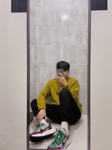 사카이 x 나이키 베이퍼와플 레드 그린 DD3035-200 photo review
