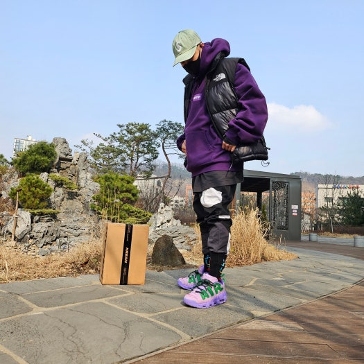 나이키 x 앰부쉬 에어 모어 업템포 로우 photo review