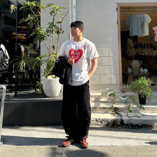 아디다스 x 웨일스 보너 나일론 삼바 폭스 브라운 샌디 베이지 IE0579 photo review