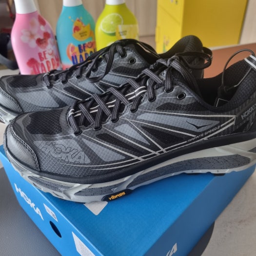 호카 오네오네 Mafate Speed 2 로우탑 캐주얼 러닝 신발 남성 블랙 photo review