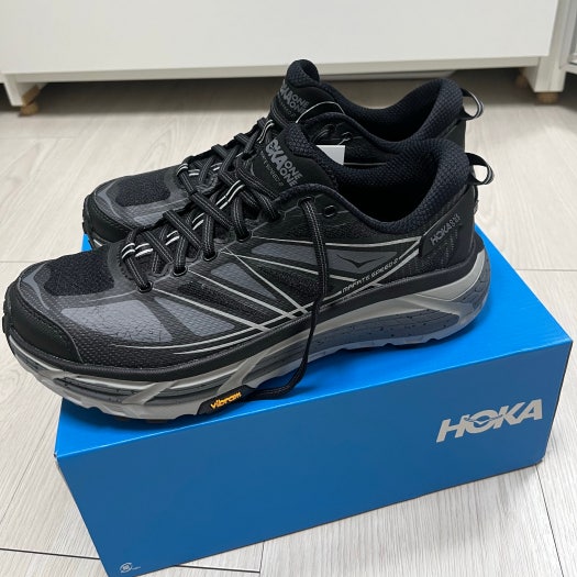 호카 오네오네 Mafate Speed 2 로우탑 캐주얼 러닝 신발 남성 블랙 photo review