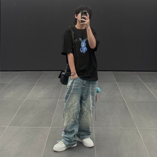 BATHING APE 로우 상의 1H73-191-921 A Bathing Ape 베이프 스테이 로우 화이트 그레이 photo review