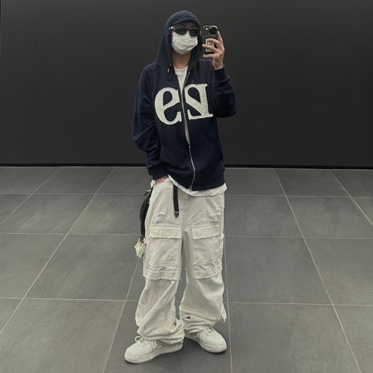 BATHING APE 로우 상의 1H73-191-921 A Bathing Ape 베이프 스테이 로우 화이트 그레이 photo review