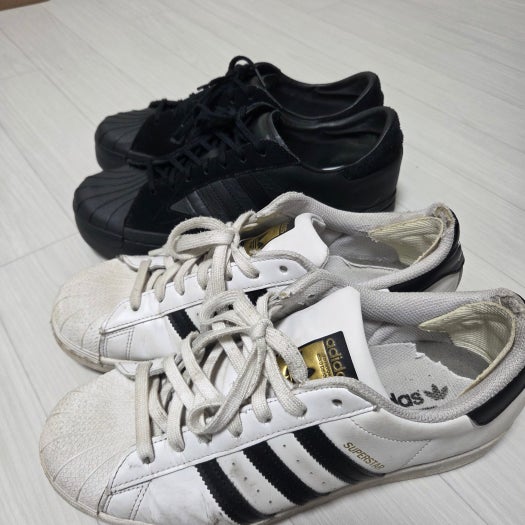 아디다스 오리지널스 슈퍼스타 화이트 블랙 EG4958 photo review