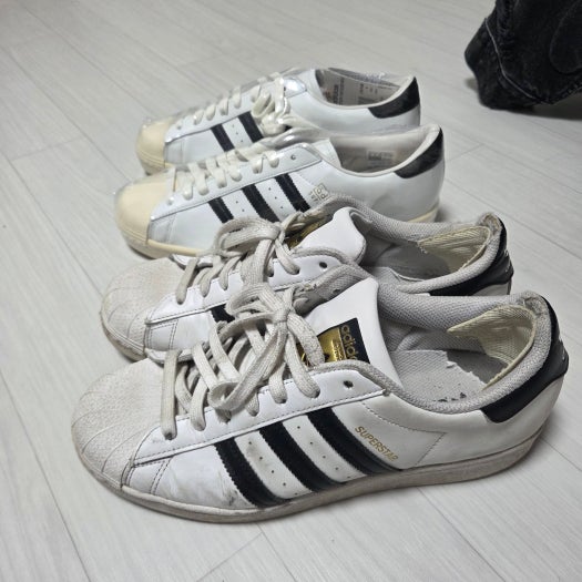 아디다스 오리지널스 슈퍼스타 화이트 블랙 EG4958 photo review