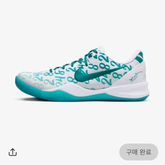 FQ3549-101 나이키 코비 8 프로트로 '래디언트 에메랄드' photo review
