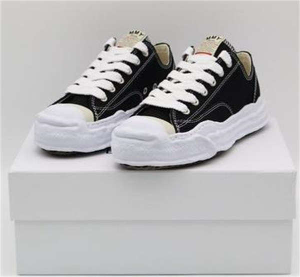 메종 미하라 야스히로 행크 OG 솔 레더 로우탑 스니커즈 블랙 A05FW704-BLACK photo review
