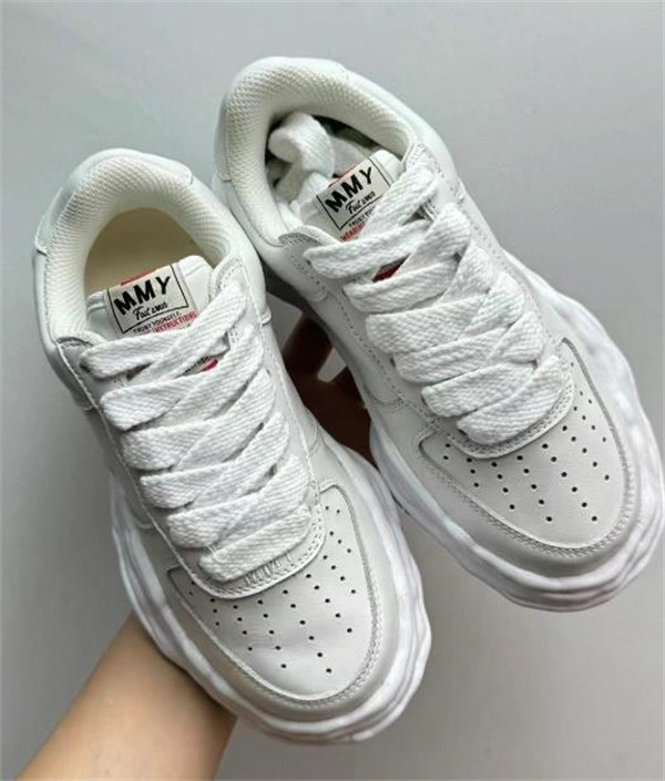 메종 미하라 야스히로 웨인 OG 솔 레더 로우탑 스니커즈 화이트 A07FW702-WHITE photo review
