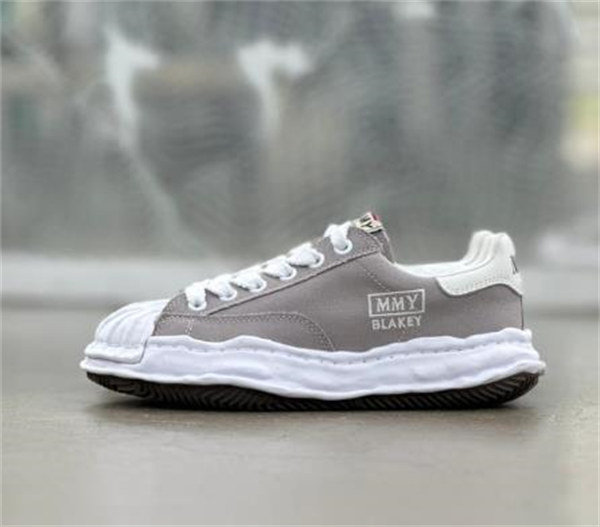 메종 미하라 야스히로 블레이키 OG 솔 캔버스 로우탑 스니커즈 그레이 A08FW735-GRAY photo review