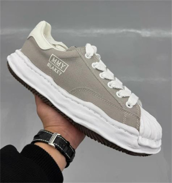 메종 미하라 야스히로 블레이키 OG 솔 캔버스 로우탑 스니커즈 그레이 A08FW735-GRAY photo review