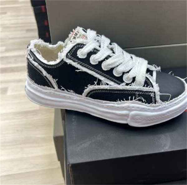 메종 미하라 야스히로 피터슨 OG 솔 OH 캔버스 로우탑 스니커즈 블랙 A09FW721-BlACK photo review