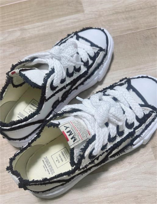 메종 미하라 야스히로 피터슨 OG 솔 OH 캔버스 로우탑 스니커즈 화이트 A09FW721-WHITE photo review