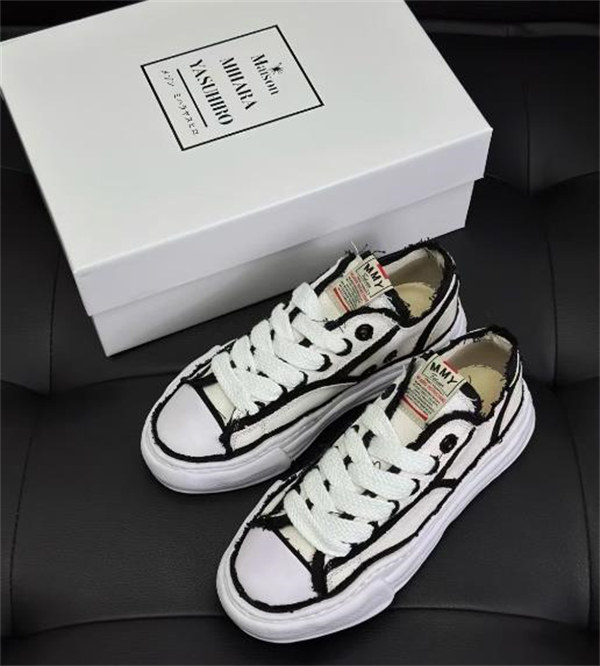 메종 미하라 야스히로 피터슨 OG 솔 OH 캔버스 로우탑 스니커즈 화이트 A09FW721-WHITE photo review