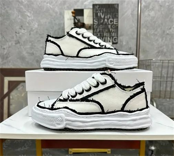 메종 미하라 야스히로 피터슨 OG 솔 OH 캔버스 로우탑 스니커즈 화이트 A09FW721-WHITE photo review