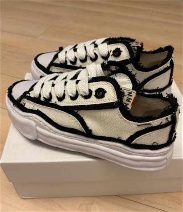 메종 미하라 야스히로 피터슨 OG 솔 OH 캔버스 로우탑 스니커즈 화이트 A09FW721-WHITE photo review