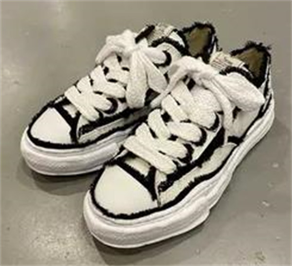 메종 미하라 야스히로 피터슨 OG 솔 OH 캔버스 로우탑 스니커즈 화이트 A09FW721-WHITE photo review