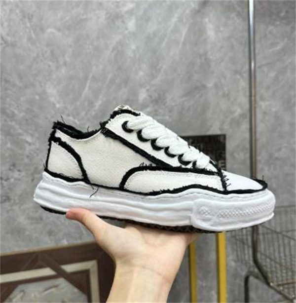 메종 미하라 야스히로 피터슨 OG 솔 OH 캔버스 로우탑 스니커즈 화이트 A09FW721-WHITE photo review