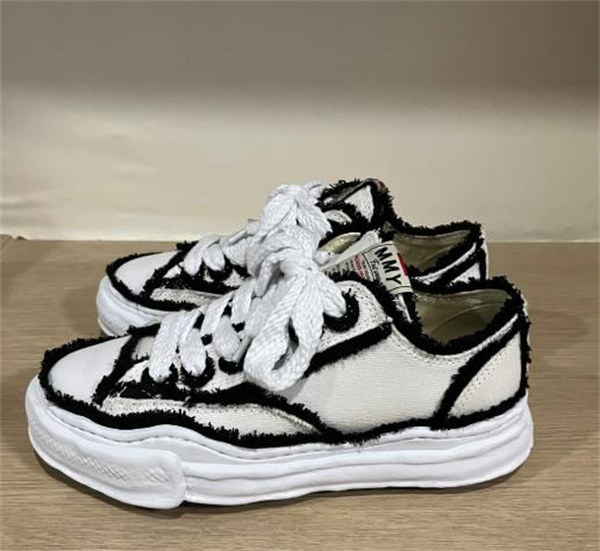 메종 미하라 야스히로 피터슨 OG 솔 OH 캔버스 로우탑 스니커즈 화이트 A09FW721-WHITE photo review