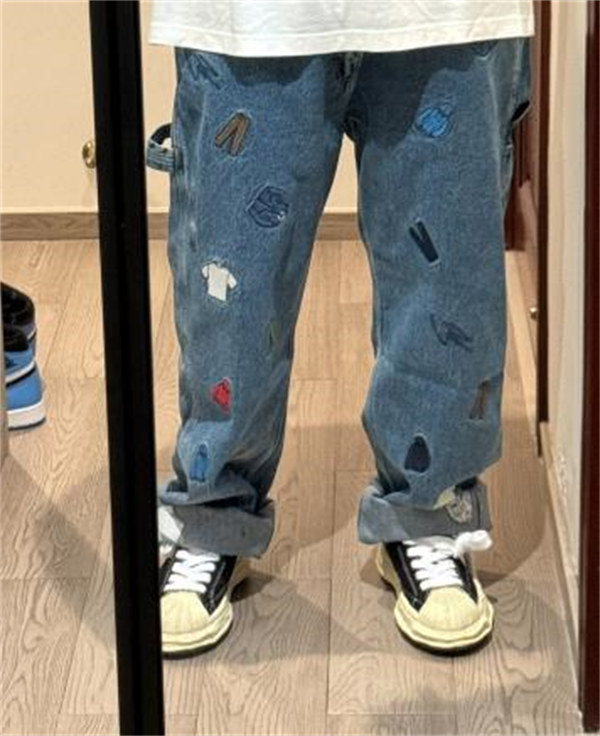 메종 미하라 야스히로 블레이키 VL OG 솔 캔버스 로우탑 스니커즈 블랙 A09FW732-BLACK photo review