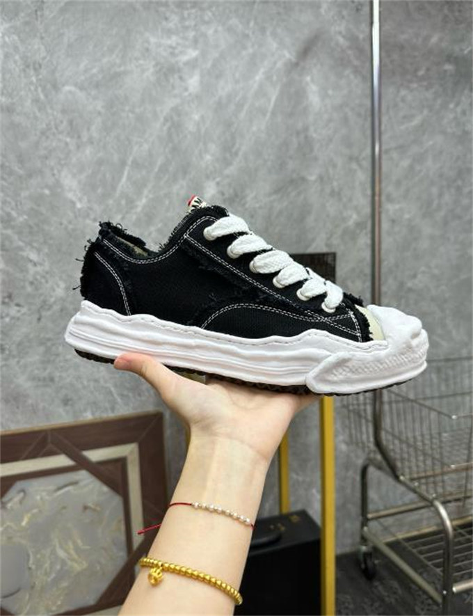 메종 미하라 야스히로 행크 OG 솔 OH 캔버스 로우탑 스니커즈 블랙 A10FW714-BLACK photo review