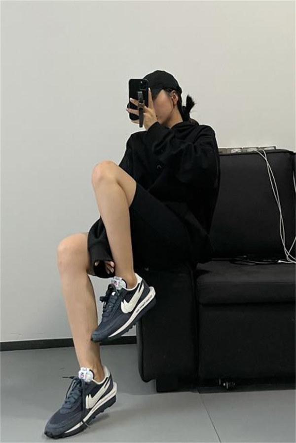 나이키 x 사카이 x 프라그먼트 LD와플 블랙큰드 블루 DH2684-400 photo review