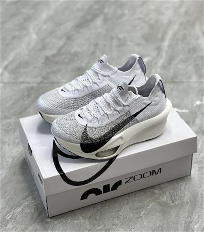나이키 에어 Zoom Alphafly Next% 3 내마모성, 통기성이 좋은 로우탑  러닝 신발 화이트 블랙 FB8356-100 photo review